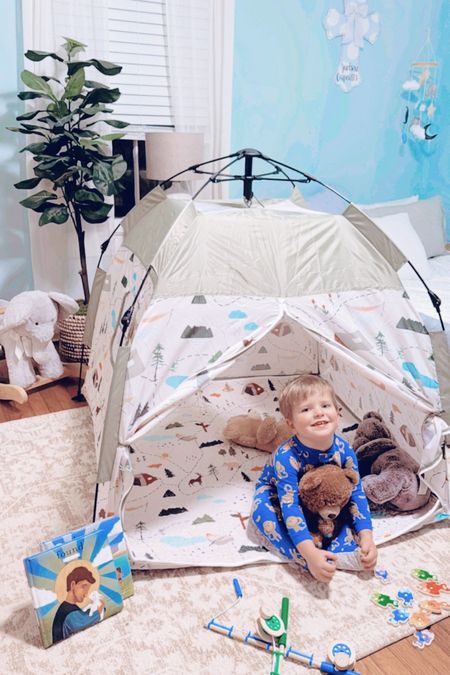 And somehow this baby boy is STILL sleeping 😴 in lol 🙈 - what did we do to deserve this angel baby?? 🤍 anyhoo, linked this adorable playtent again for y’all below 👇🏽 - it’s been a hit around here (and such a sweet gift from this company)!! 

Once J wakes up, we are going out for breakfast 🍳 😋, this #40weekspregnant mama🤰is getting my nails done 💅🏼🤩, and then we have a sweet friends’ birthday party 🥳 later this afternoon!! 🥰 it’s gonna be a fun lil’ Saturday!! 🫶🏽