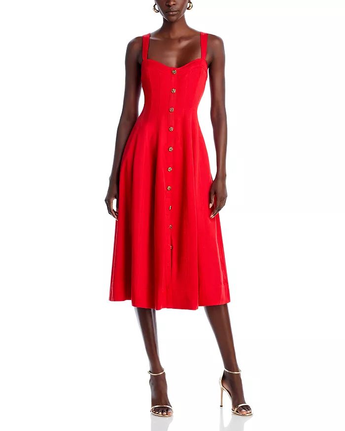 Button Front Midi Dress - 100% Exclusive | Bloomingdale's (US)