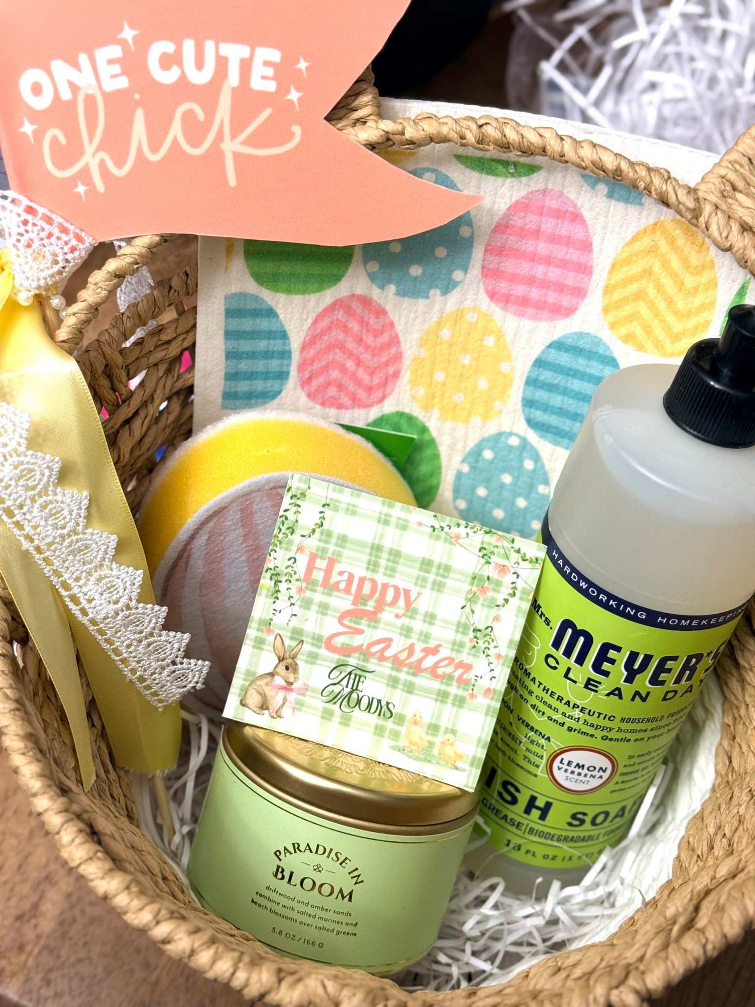 Putting together the cutest little Easter baskets for our teachers 🐰🌷 because they deserve all the love this season. Linking everything I added + a few extra ideas if you’re building your own 🤍 #EasterGiftBaskets #Mrs.Meyers #TeacherGoodies 

#LTKHome #LTKSeasonal