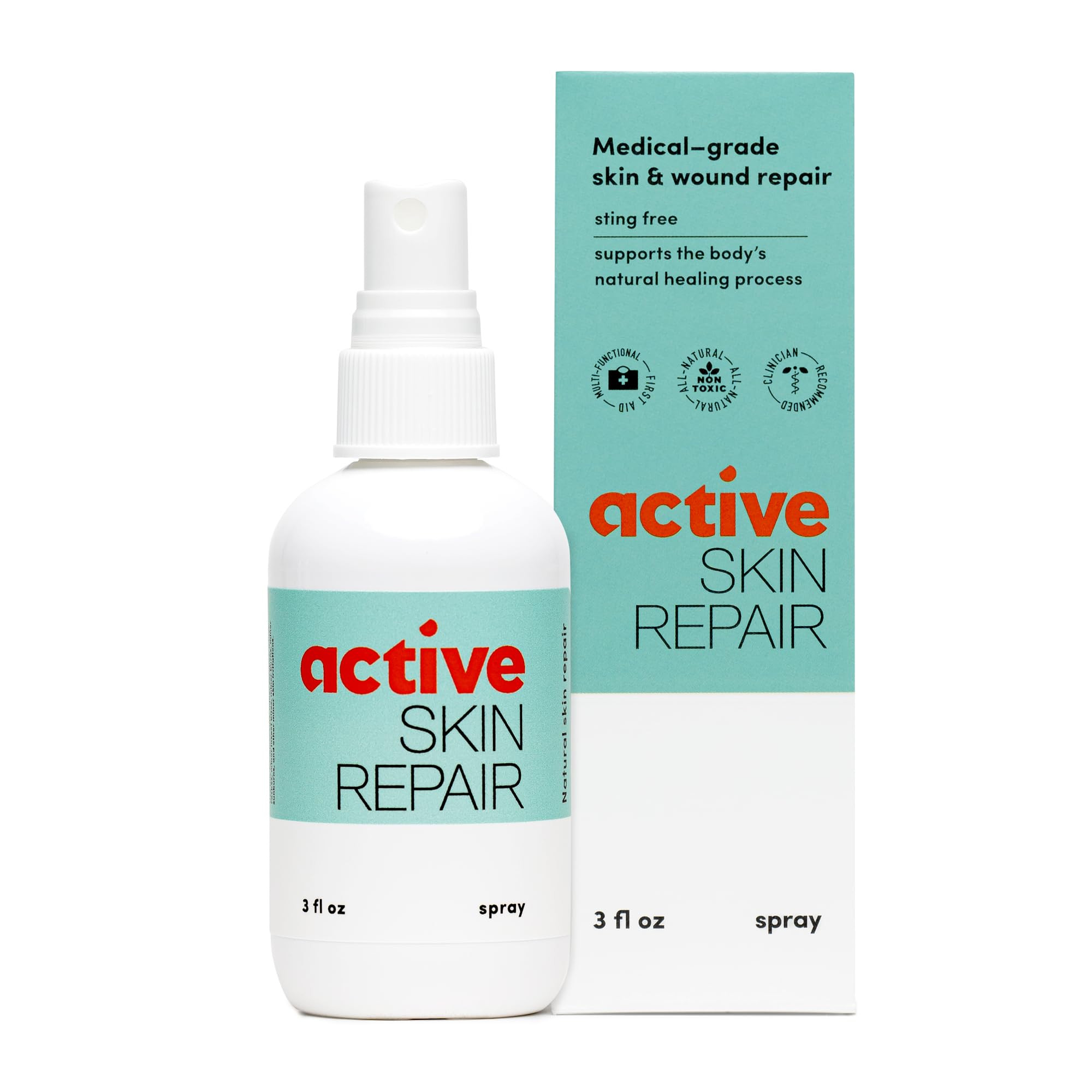 Active Skin Repair First Aid Healing Skin Spray - Natural & Non-Toxic with Hypochlorus Acid for M... | Amazon (US)