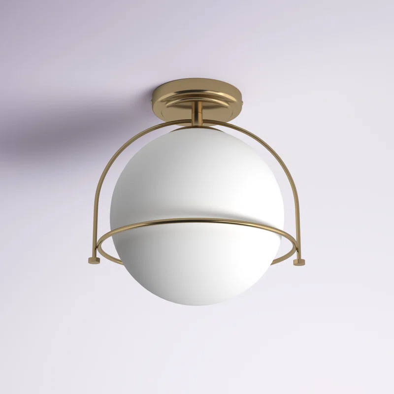 Linnea Glass Flush Mount | Wayfair North America