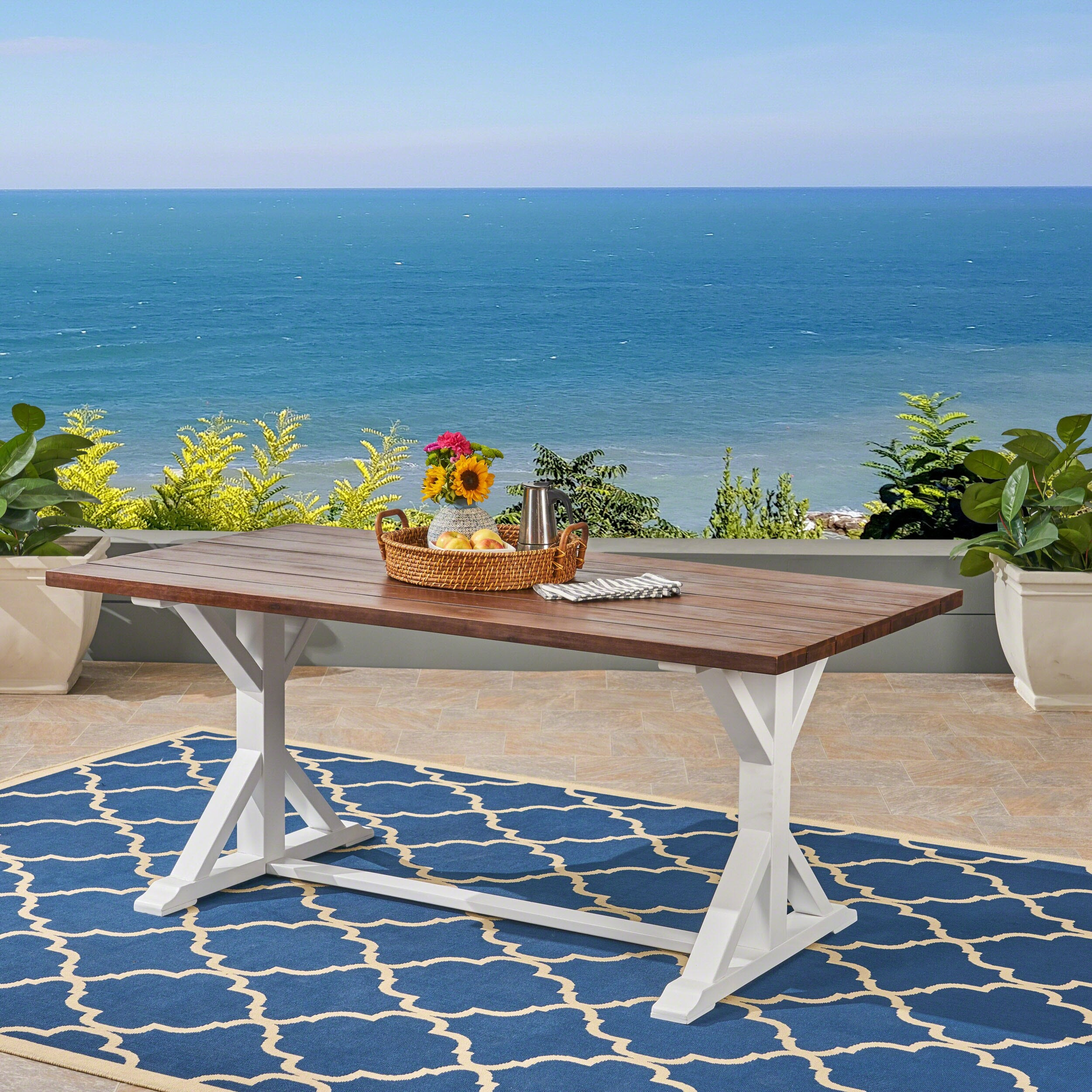 Cassia Farmhouse Dining Table | Bed Bath & Beyond