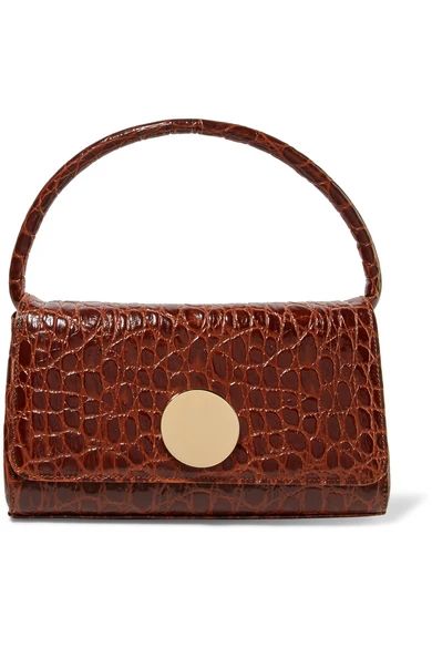 Baguette croc-effect leather shoulder bag | NET-A-PORTER (UK & EU)