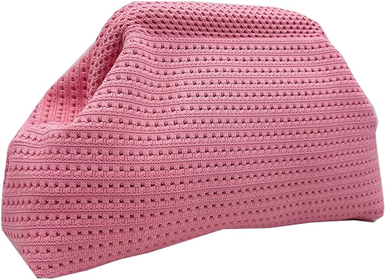 Women Clutch Purses,Summer Beach Woven Crochet Bag 2025,Evening Handbag Dumpling Striped Ruched C... | Amazon (UK)