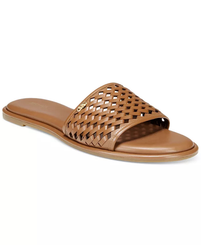 Michael Kors Women's Saylor Perforated Slide Sandals - Macy's | Macy's