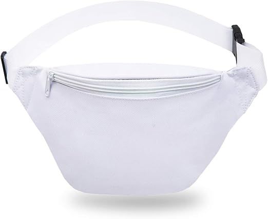 Zip Running Fanny Pack for Women and Men,Canvas Waist Bag with Adjustable Strap for Outdoors Work... | Amazon (US)