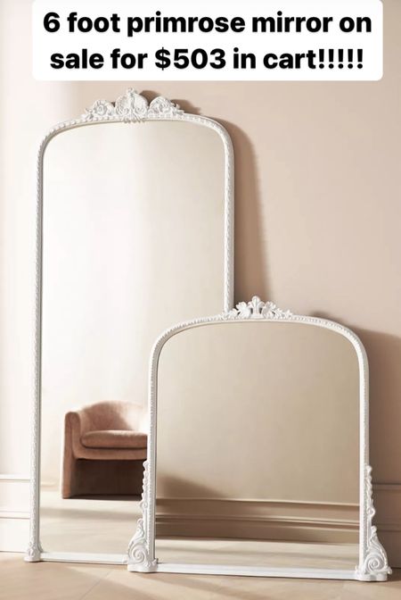 WILL SELL OUT!! This white would be gorgeous again a painted wall. 

Anthropologie promise mirror, floor mirror

#LTKSeasonal #LTKsalealert #LTKhome