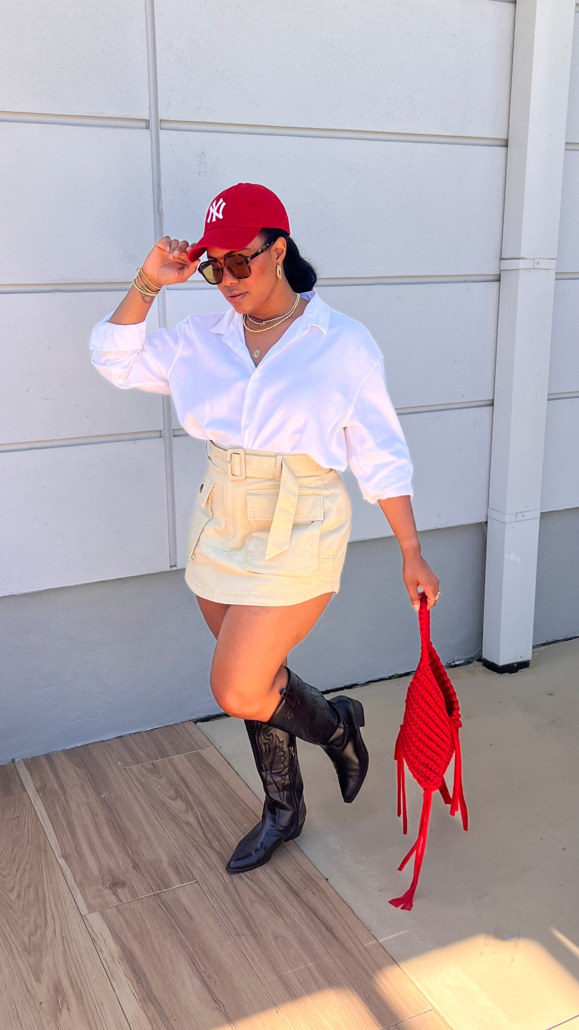 This cute cargo skirt is so perfect for a cool statement piece! It’s KBB by Kahlana at Target and on sale right now ❤️

Kind true to size and I’m an 8 for reference  

#LTKootd #LTKSaleAlert