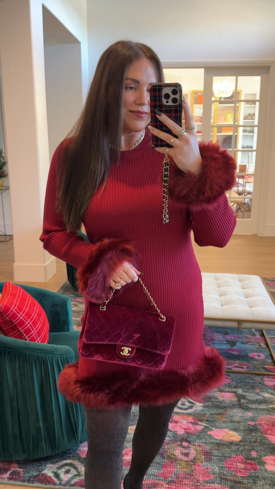 curvy midsize cranberry holiday dresses up outfit! wearing size xl in dress! part of my 12 days of festive fits series 

#LTKHoliday #LTKSeasonal #LTKMidsize