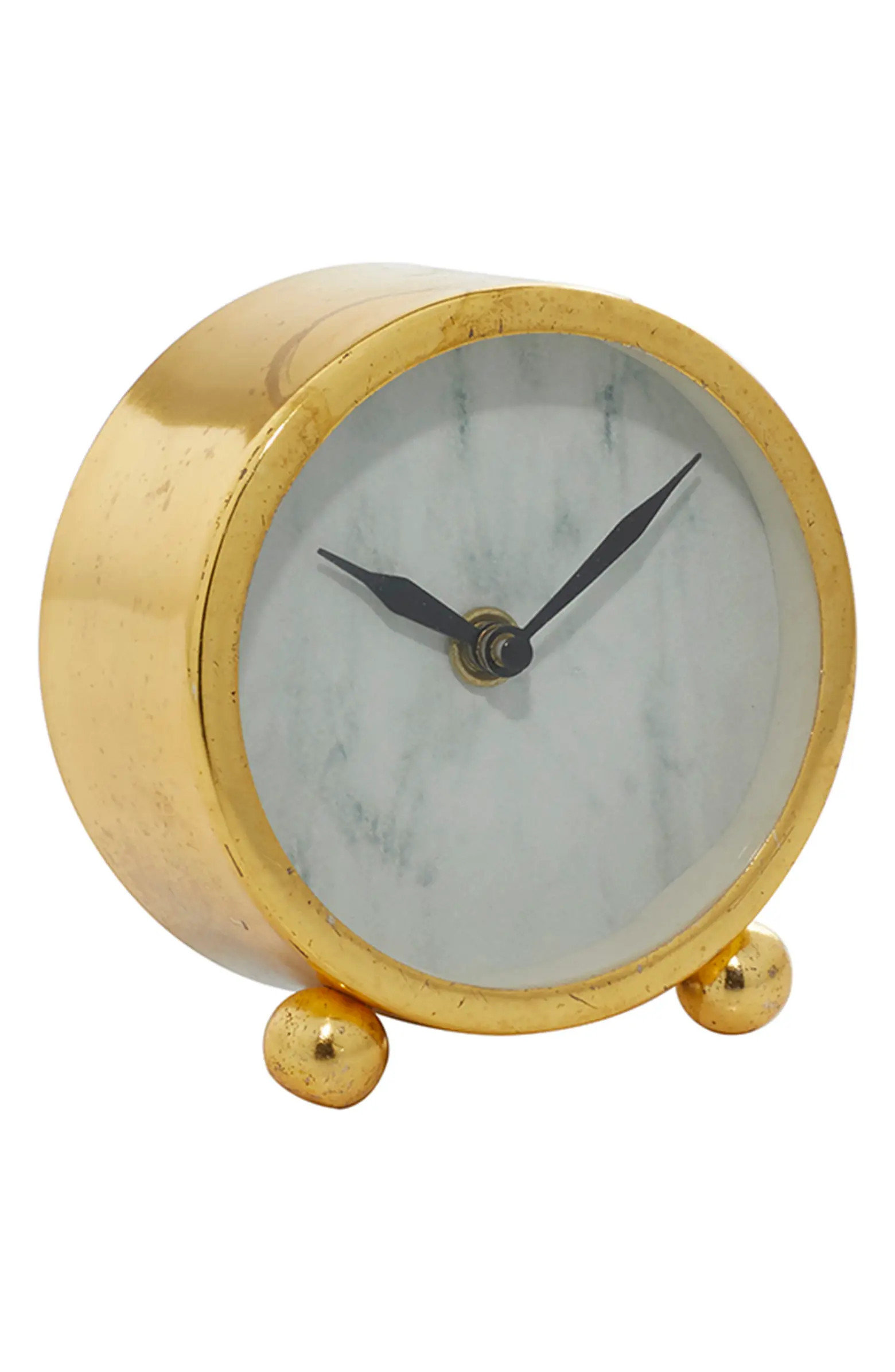 WILLOW ROW Gold Stainless Steel Aluminum Table Clock | Nordstromrack | Nordstrom Rack