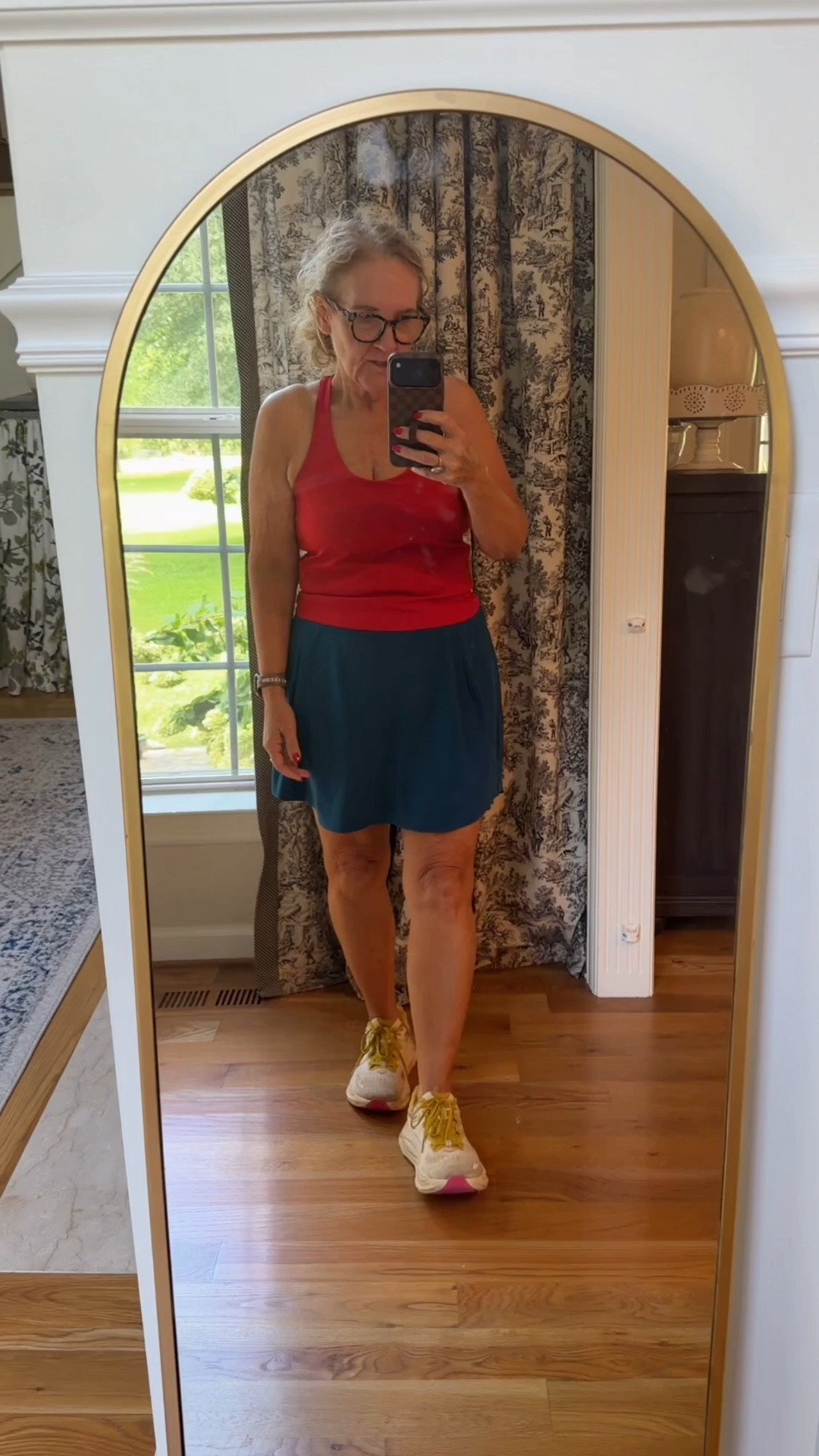 Tank size medium 
This is the 16” skort size large

#LTKOver40 #LTKActive #LTKPetite