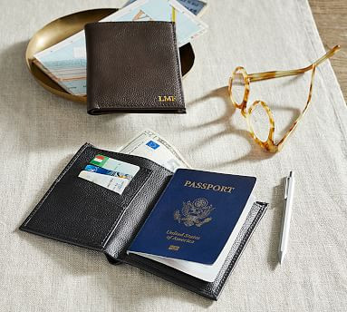 Grant Leather Passport Case | Pottery Barn (US)