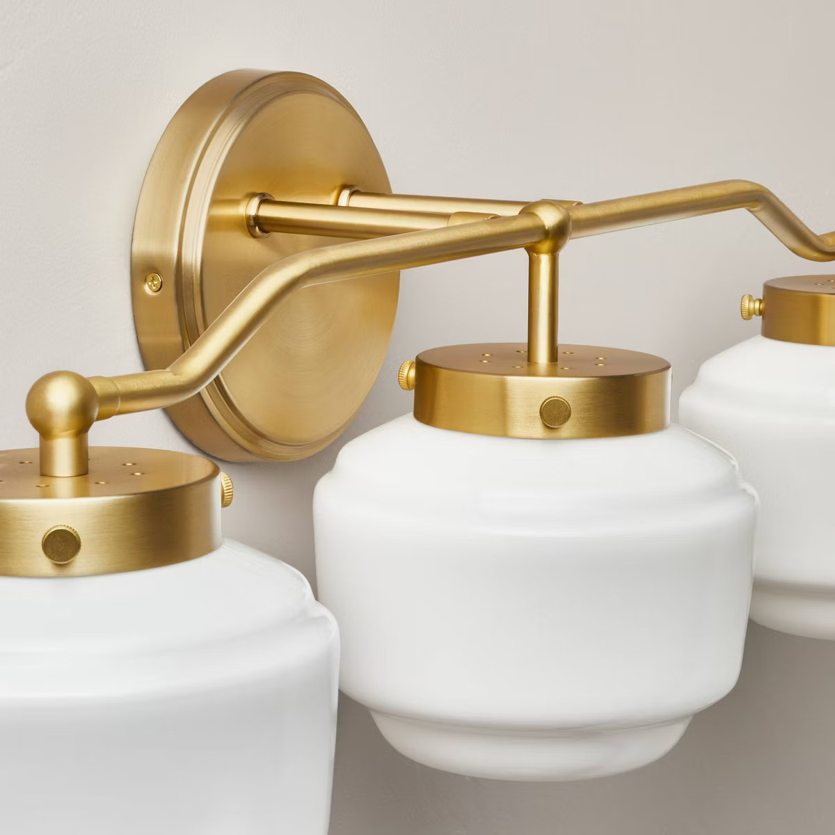 Milk Glass 3-Bulb Vanity Wall Sconce - Hearth & Hand™ with Magnolia | Target