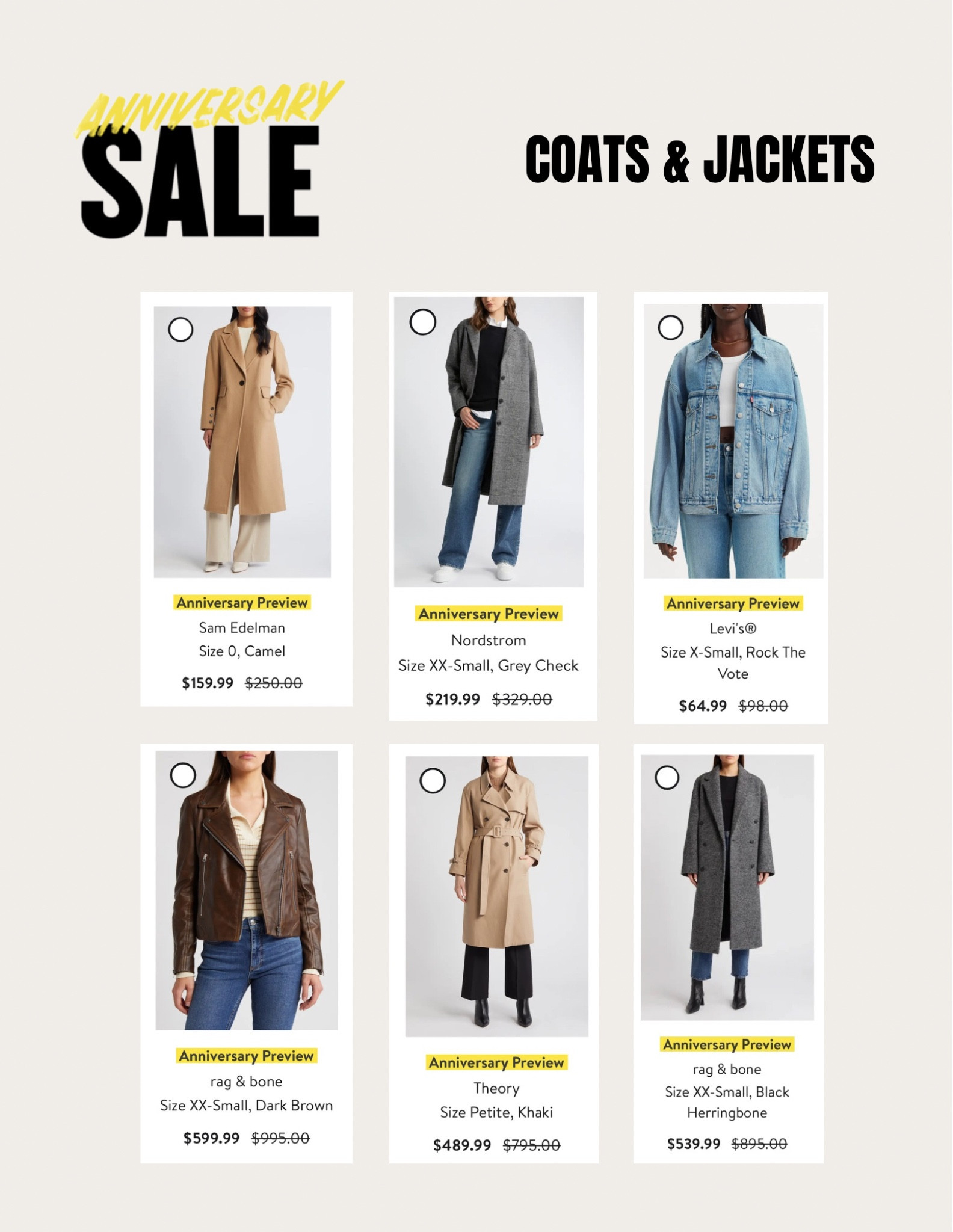 #1 thing I recommend getting during the Nordstrom Anniversary sale is INVESTMENT PIECES like these coats! 

Nordstrom anniversary sale preview, Nordstrom anniversary sale wishlist, winter coats, peacoat, wool coat, leather jacket, trench coat, petite coat 



#LTKsalealert

#LTKxNSale #LTKSummerSales #LTKSaleAlert