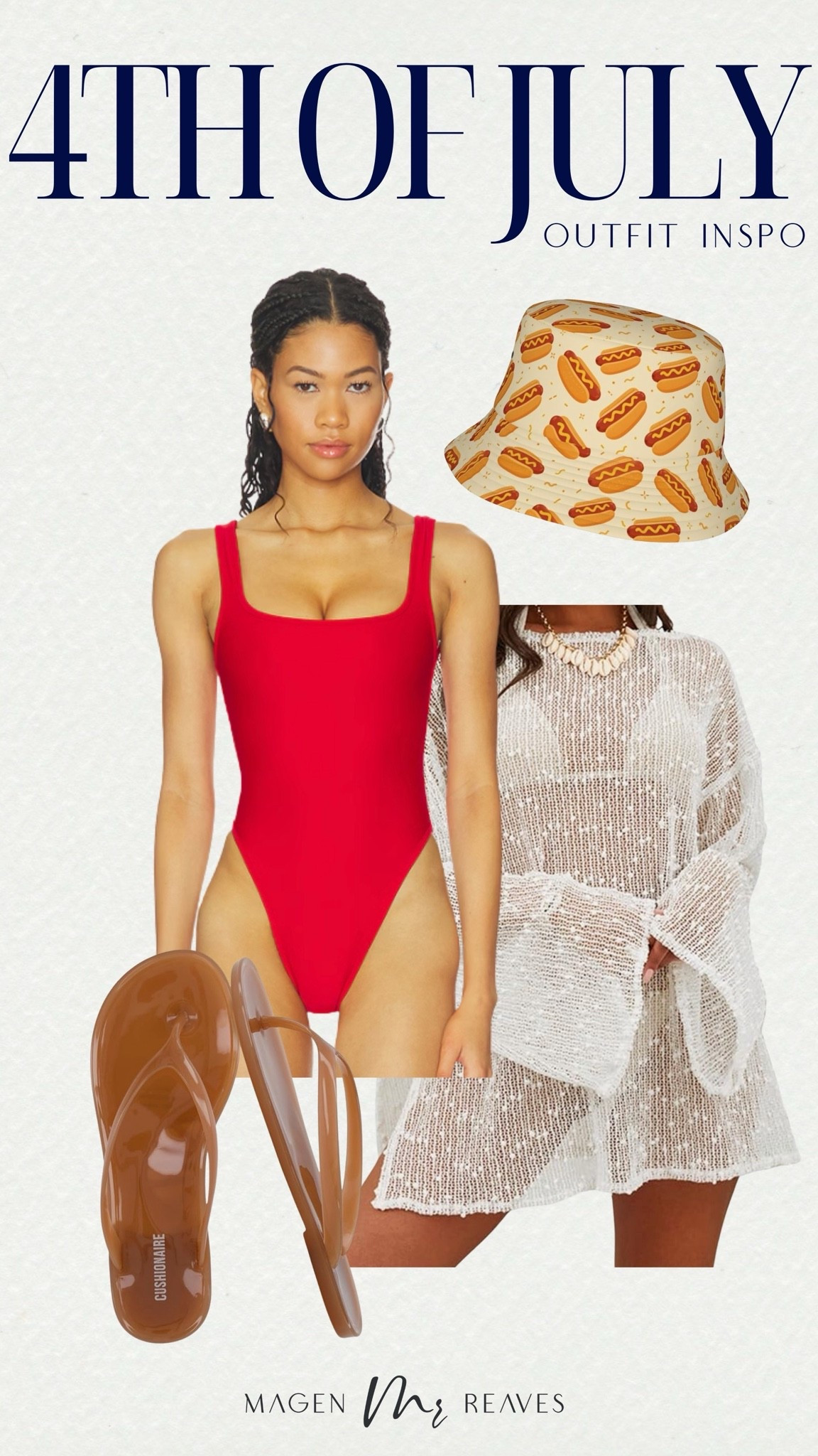 4th of July outfit inspo 

Swimwear, one piece swimsuit, coverup, 4th of July, Americana, USA, red white and blue, hot dogs, bucket hat, jelly sandals

#LTKSwim #LTKootd #LTKSeasonal