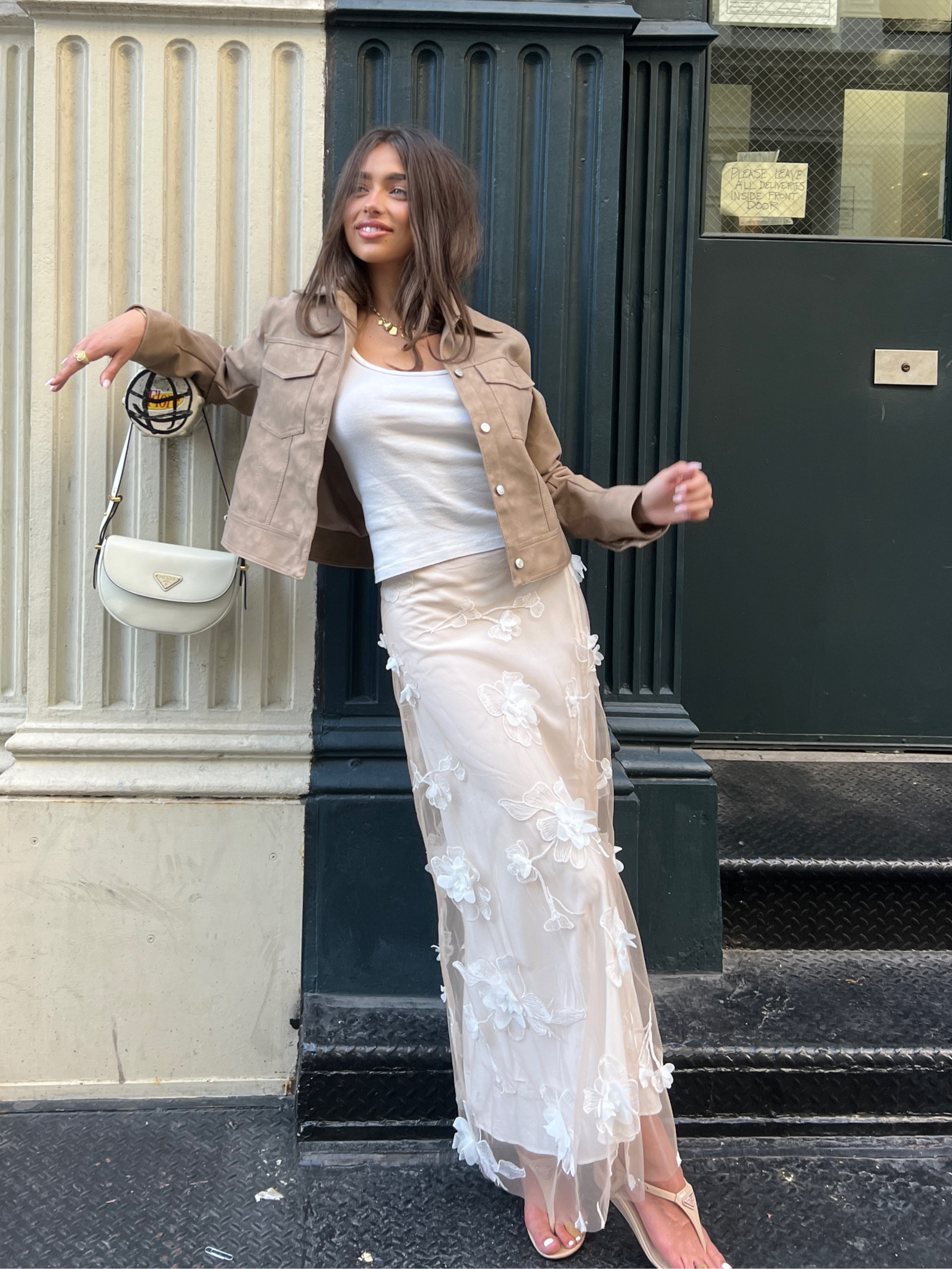 many requests on this skirt!! it’s from reformation. linking a similar jacket 