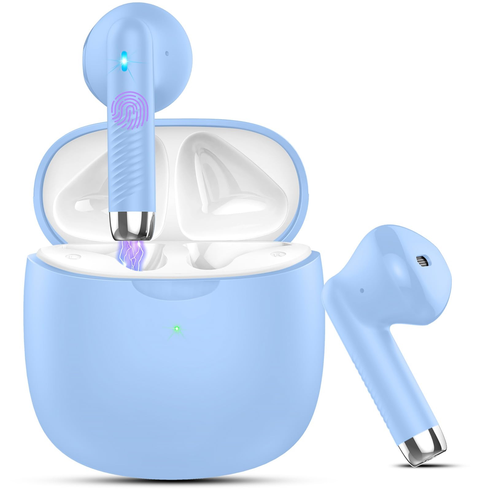 Wireless Earbuds, Bluetooth 5.3 Headphones in Ear with Noise Cancelling Mic, Bluetooth Earbuds St... | Amazon (US)