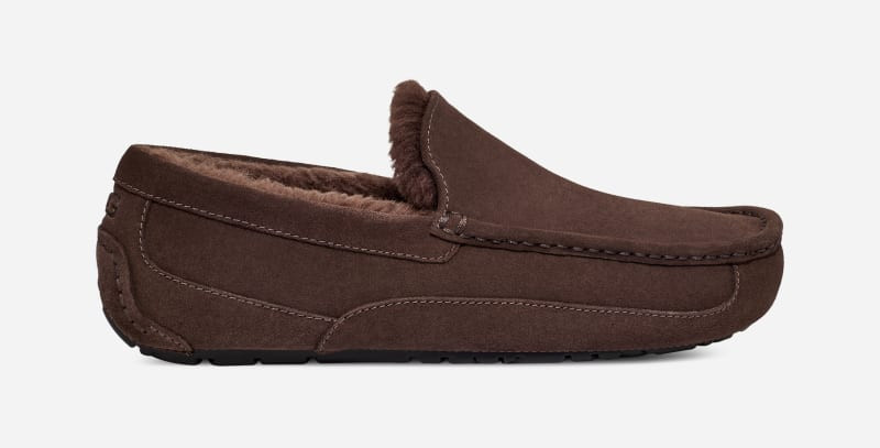 UGG® Men's Ascot Slipper Suede Slippers in Dusted Cocoa, Size 9 | UGG (US)