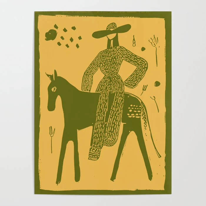 Yes - Olive Poster | Society6