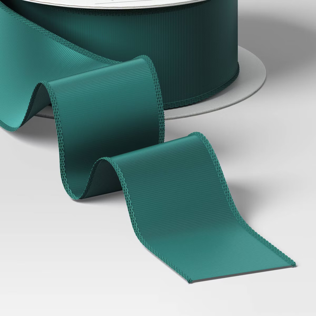 1.5" Satin Fabric Christmas Ribbon 36' Green - Wondershop™ | Target