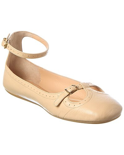 Chloé Misty Leather Ballerina Flat | Gilt & Gilt City