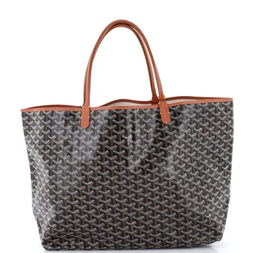 Pre-Owned Goyard Saint Louis Tote Claire Voie Coated Canvas GM in Brown at Nordstrom, Size Medium | Nordstrom