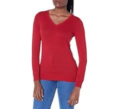 Amazon Essentials Women's Classic-Fit Lightweight Long-Sleeve V-Neck Sweater (Available in Plus S... | Amazon (US)