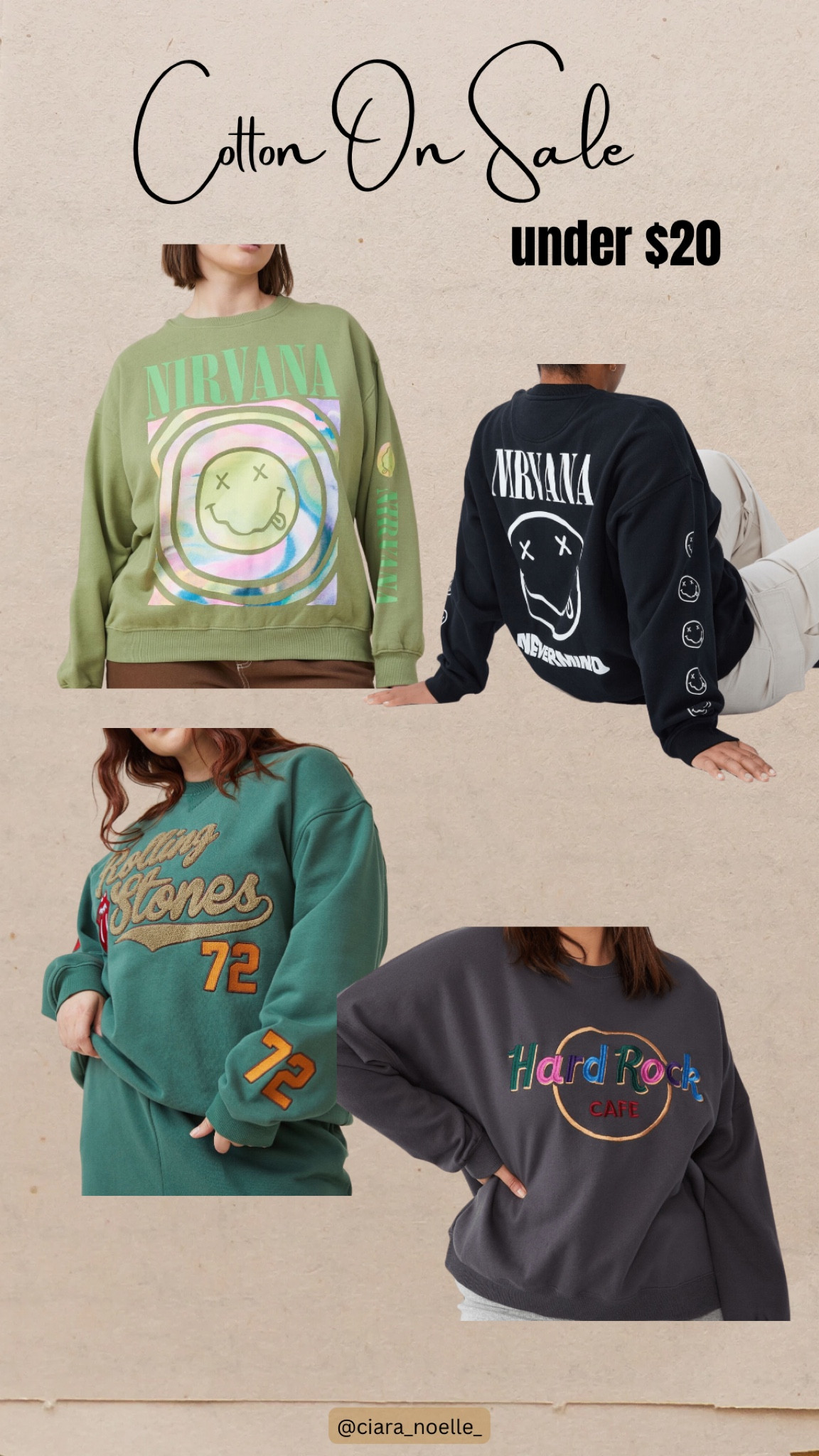 Cotton On is having a major dale ! So many urban outfitter dupes for under $20 ! Extended sizes too for a super oversized fit , the way I loveeee it  :) 

#LTKcurves #LTKsalealert #LTKunder50