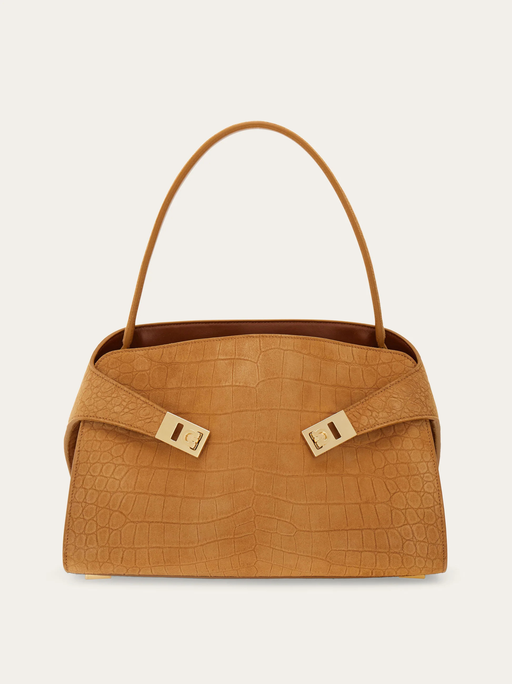 Ferragamo Women Hug soft shoulder bag (M) Brown | Ferragamo