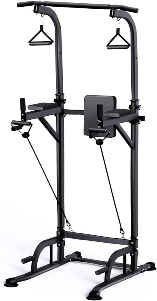 MIRAFIT Pull Up Bar Dip Station Stand Power Tower Calisthenics Workout Equipment for Home Gym Str... | Amazon (US)
