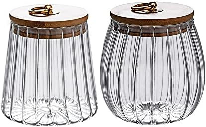 HongDream Glass Jars Canister Airtight Storage Container with Lid Metal Handle Small Glass Food J... | Amazon (US)