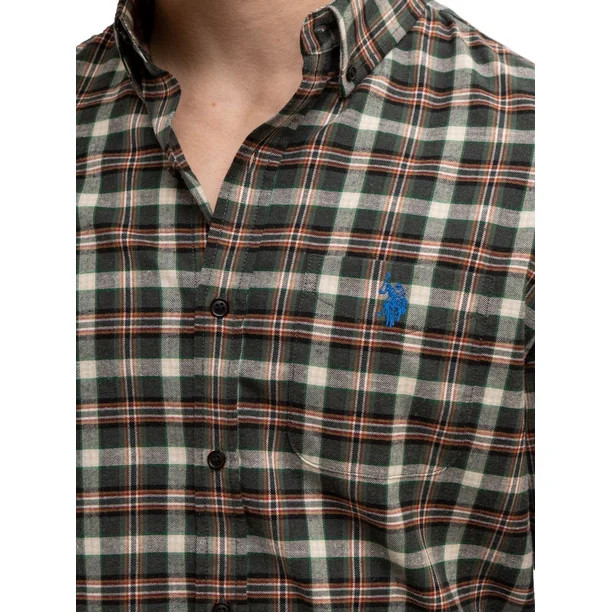 U.S. Polo Assn. Men's Long Sleeve Buttondown Shirt | Walmart (US)