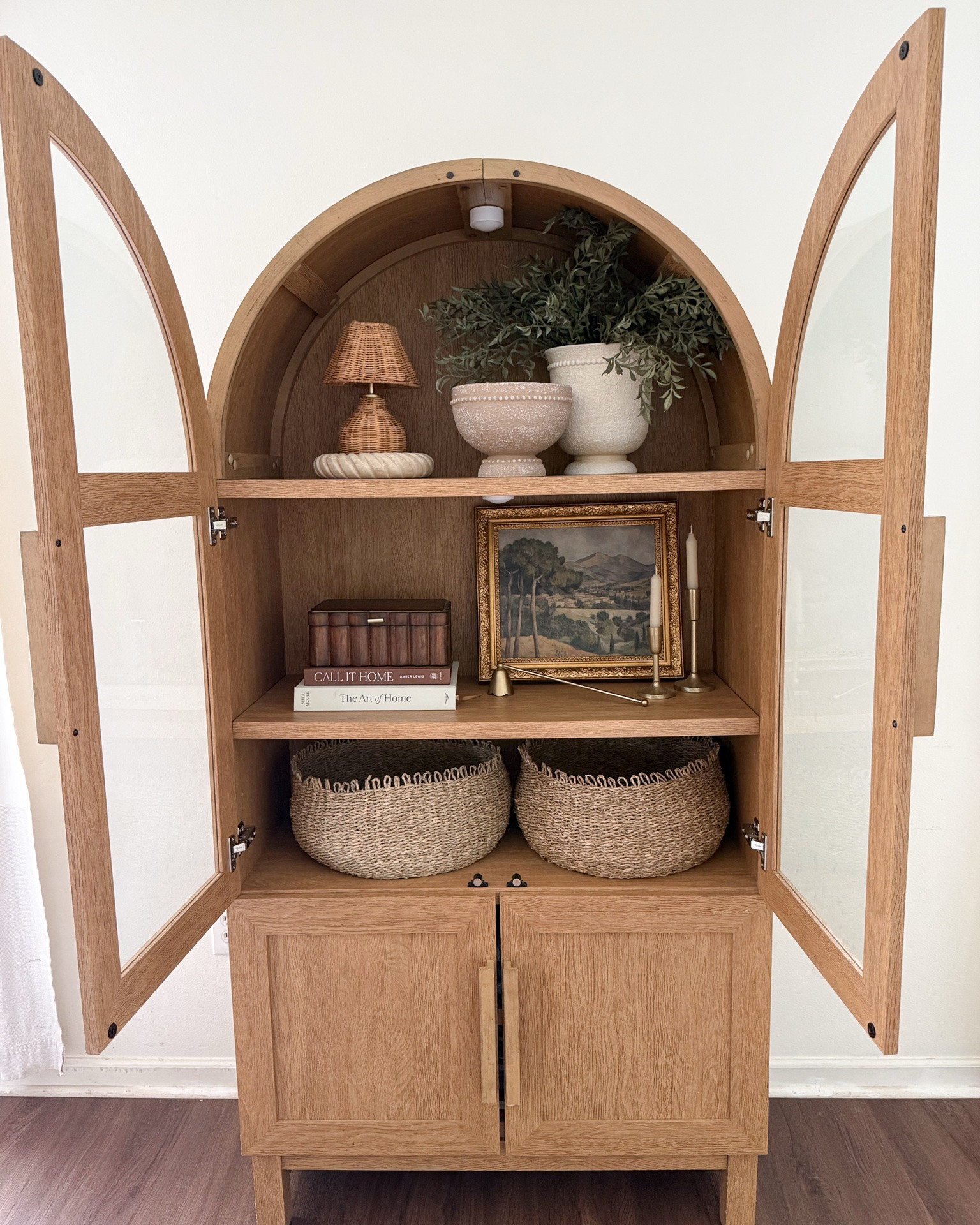 Arch cabinet styling idea!

#LTKHome #LTKSaleAlert #LTKSeasonal