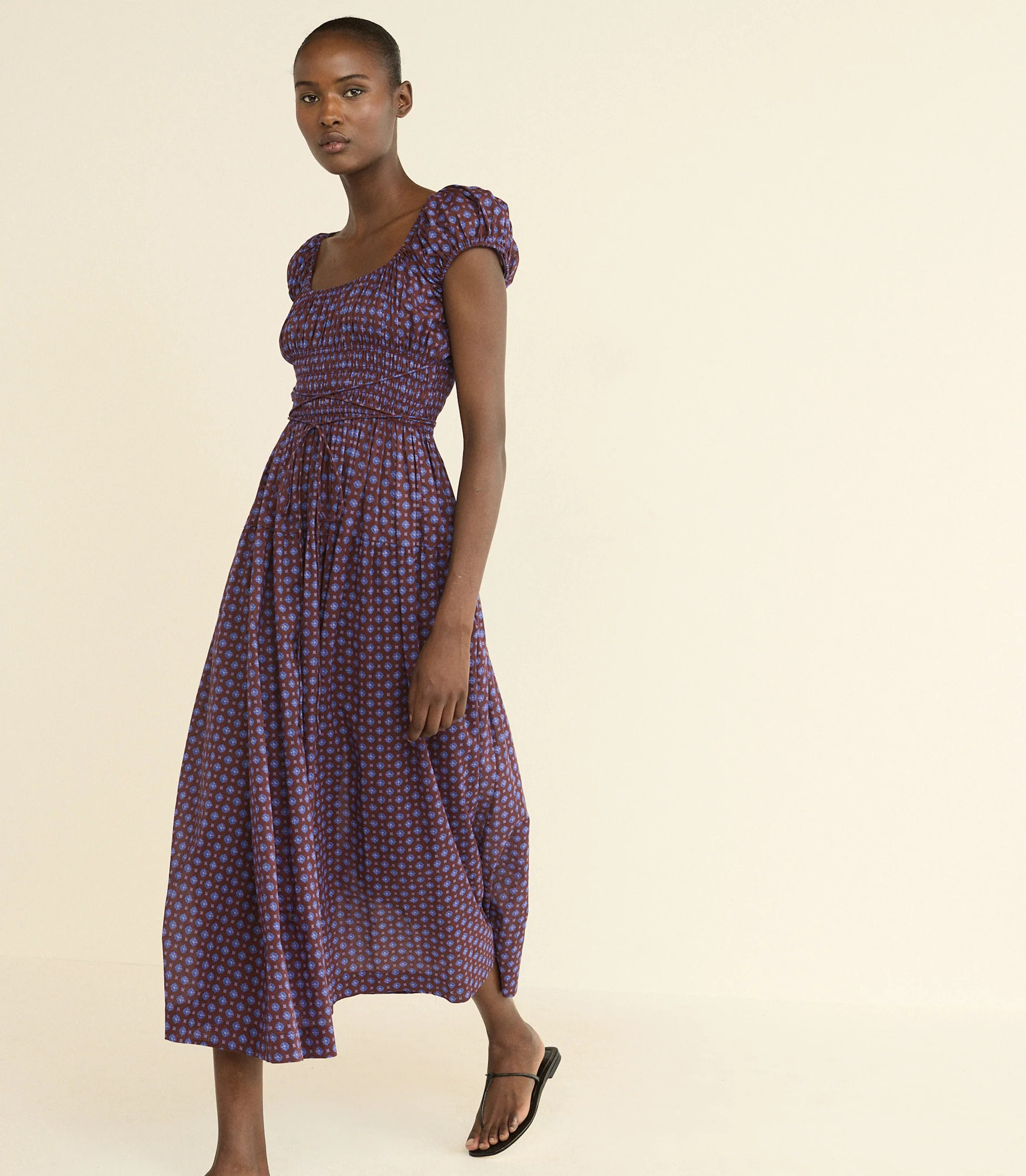 Quinelle Dress - Menorca Foulard | DÔEN | DOEN