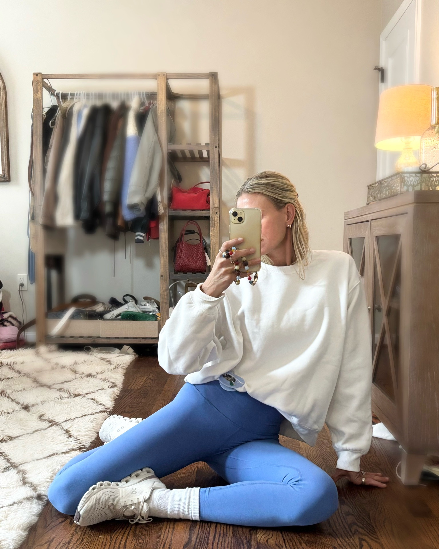 Afternoon walks in @Aritzia . I love this cornflower blue. They call this line “butter” for a reason!

#LTKActive #LTKfitnessgoals #LTKOver40