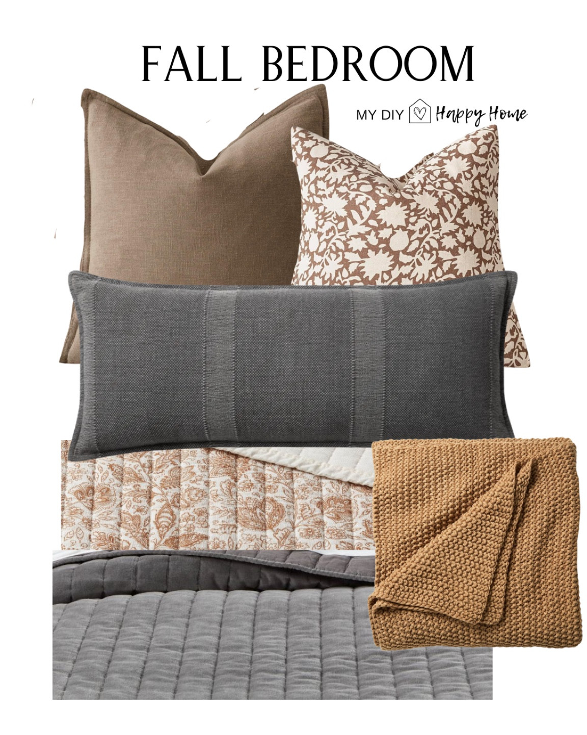 My fall bedroom 

Keep the big pieces in a space neutral and easily update a space for the  seasons with simple changes: 
Quilts
Throw blanket 
Pillow covers 
Greenery stems/florals

#LTKHome #LTKStyleTip #LTKSeasonal