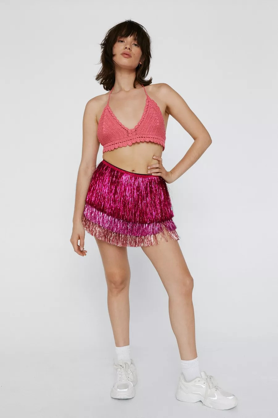 Petite Tinsel Short | Nasty Gal (US)