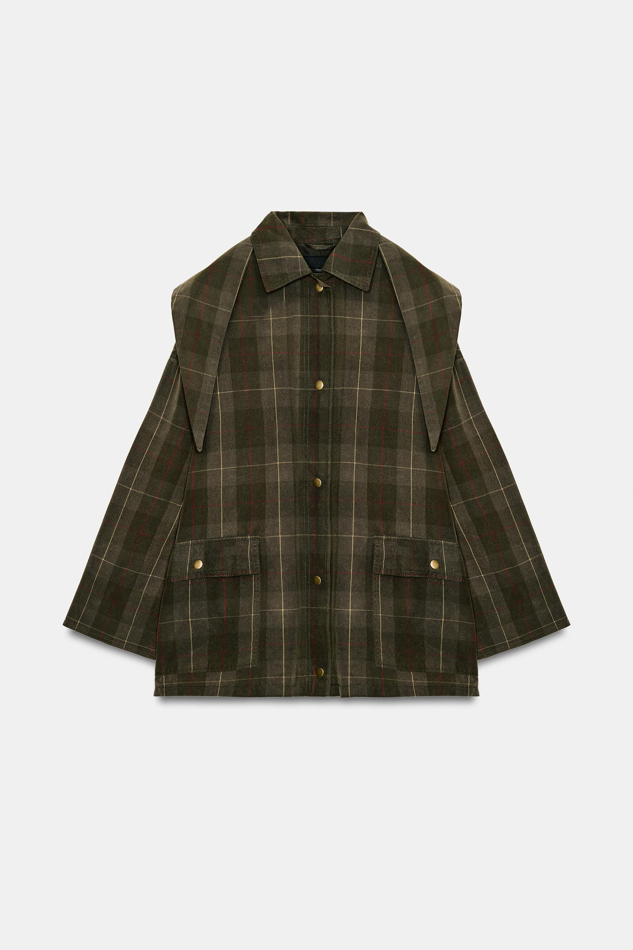 ZW COLLECTION WAXED JACKET WITH SCARF | Zara AU