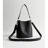 Black Faux Leather Bucket Bag New Look | New Look (UK)