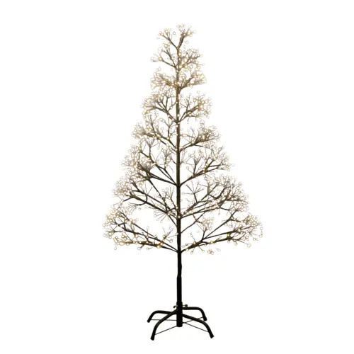 NEARLY NATURAL 4-ft Pre-Lit Artificial Halloween Black Starburst Tree with 800 Fairy Warm White LED Lights at Nordstrom | Nordstrom