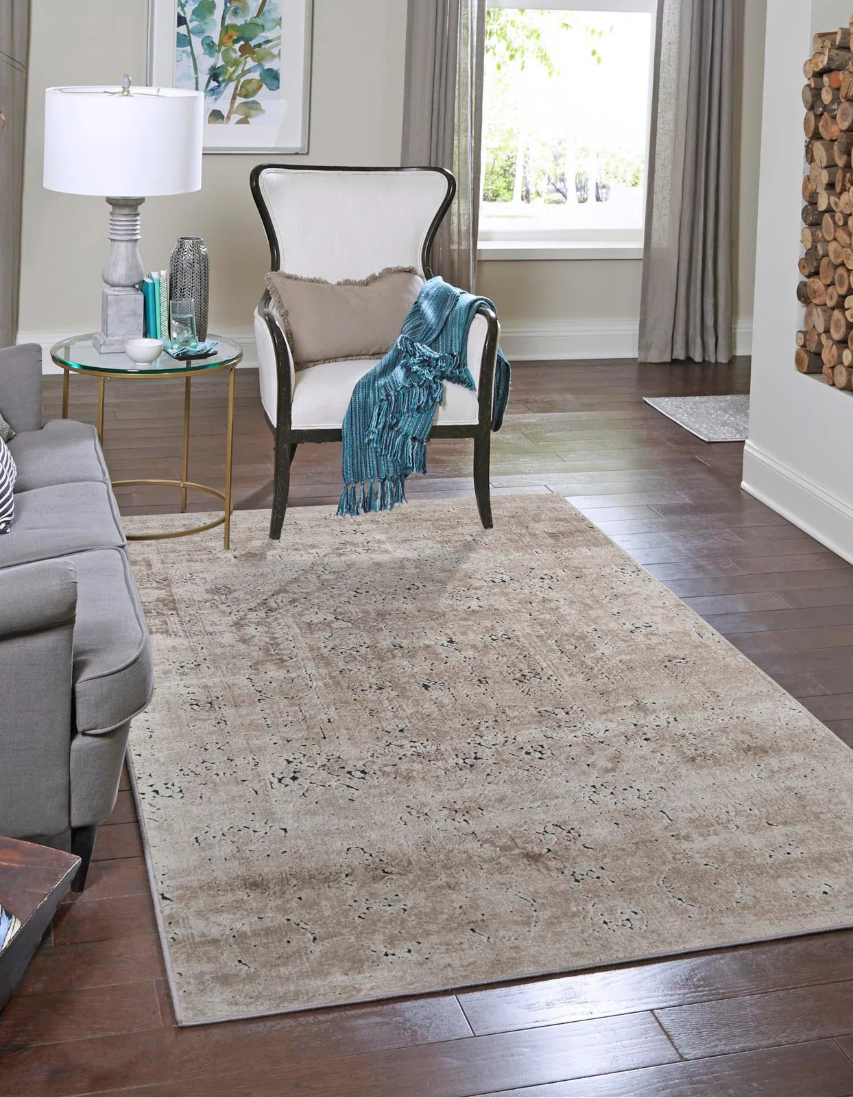 Laplante Oriental Area Rug in Beige | Wayfair North America