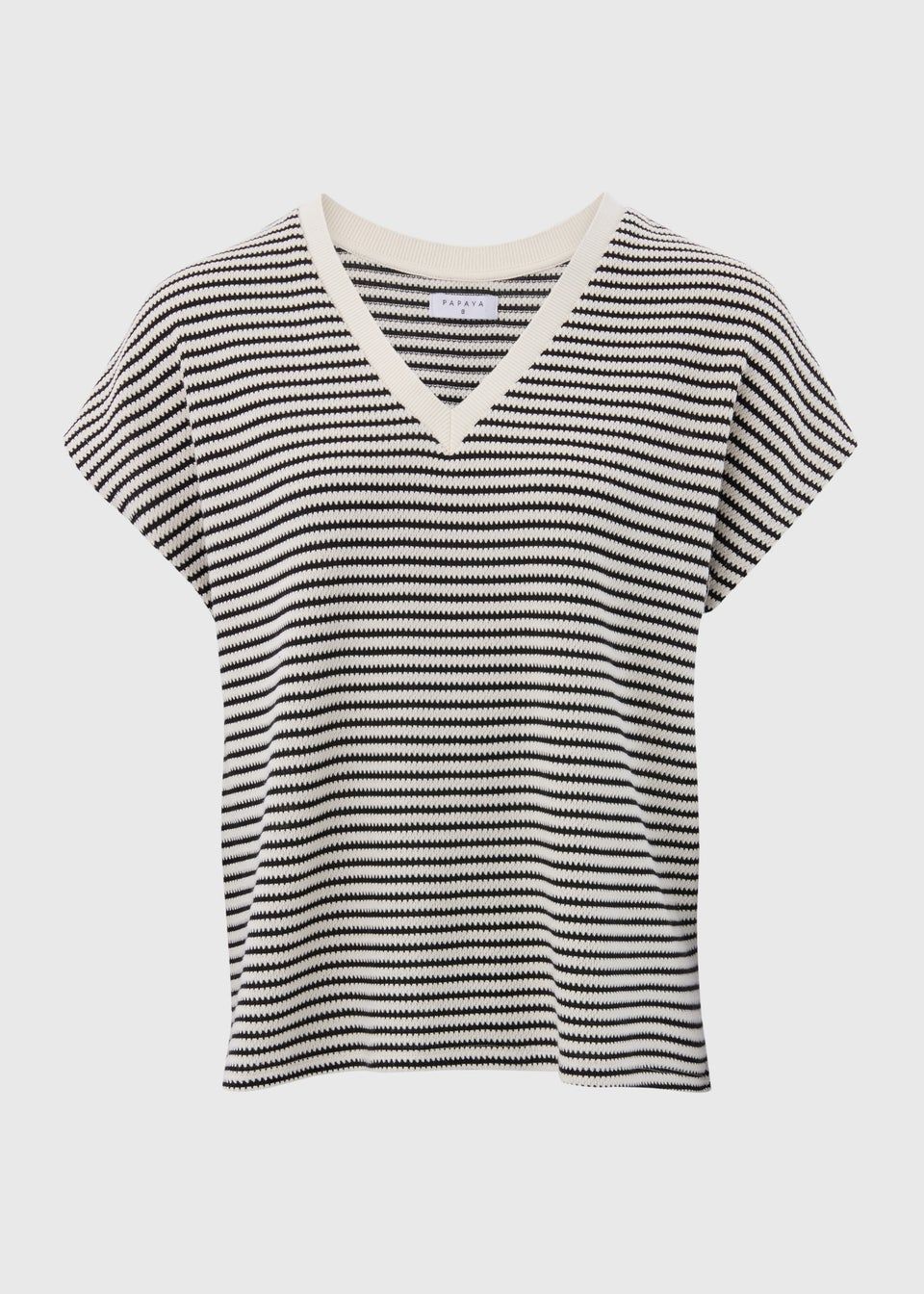 Black & White V Neck Top | Matalan (UK)