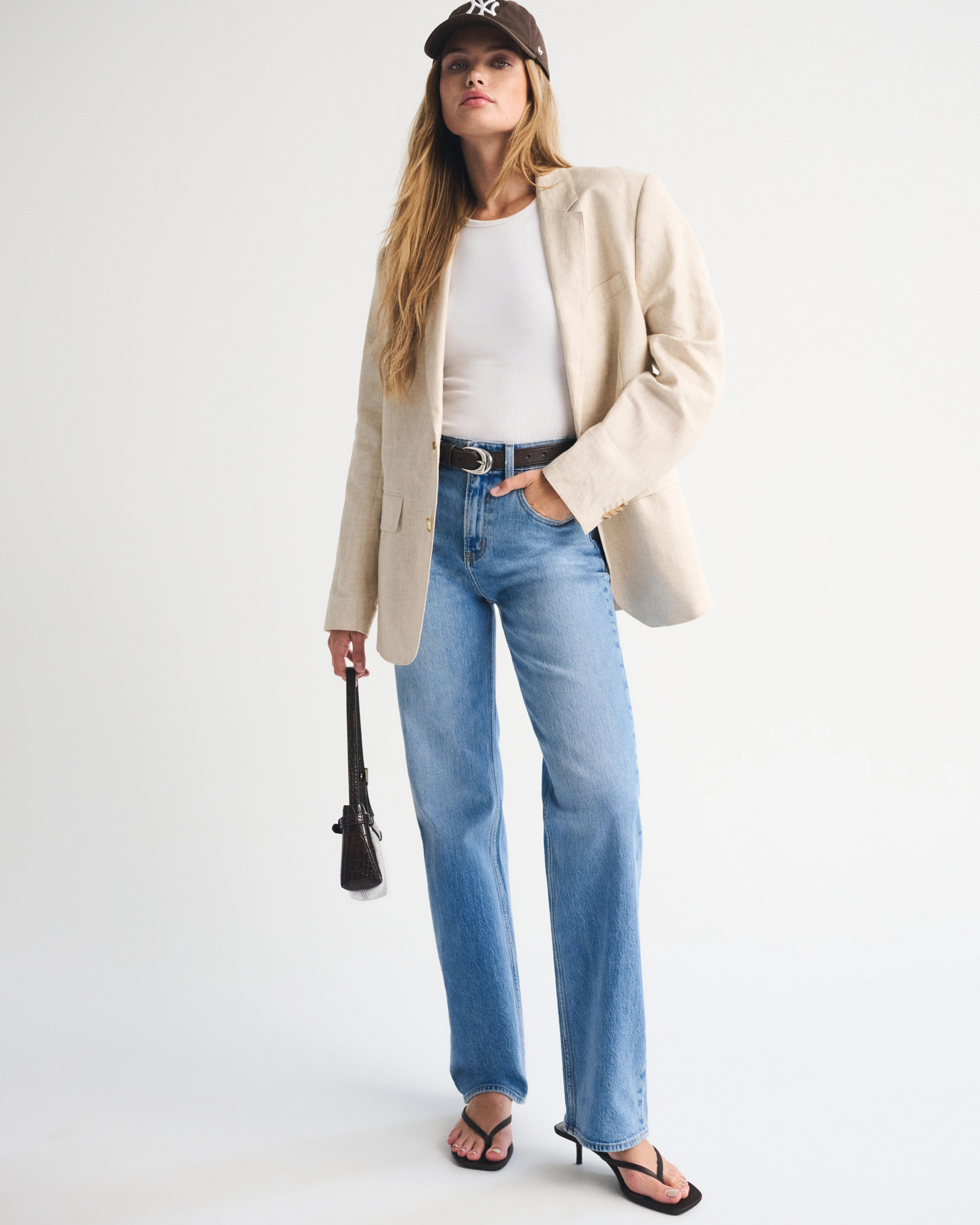 High Rise 90s Relaxed Jeans | Abercrombie & Fitch (US)