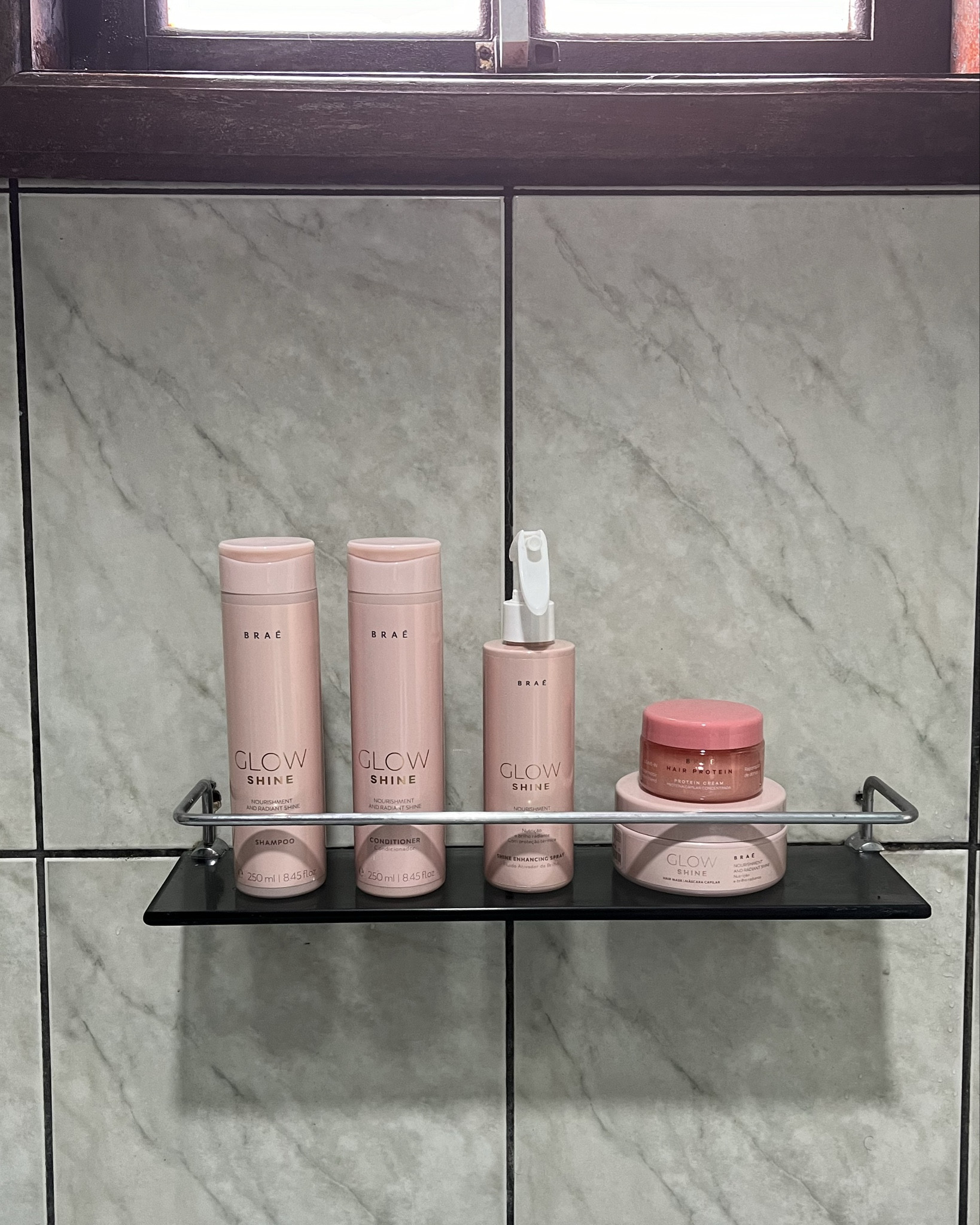 BRAE sempre entrega tudo nos produtos e eu amo essa linha GLOW SHINE! A novidade é o lançamento da queratina pura para hidratar os cabelos 🤩💖🤌🏾