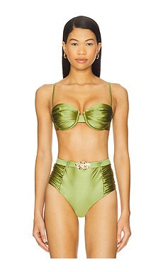 DEVON WINDSOR Karter Bikini Top in Moss from Revolve.com | Revolve Clothing (Global)
