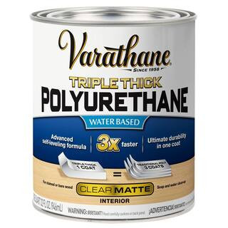 Varathane 1 qt. Matte Triple Thick Polyurethane 316162 - The Home Depot | The Home Depot