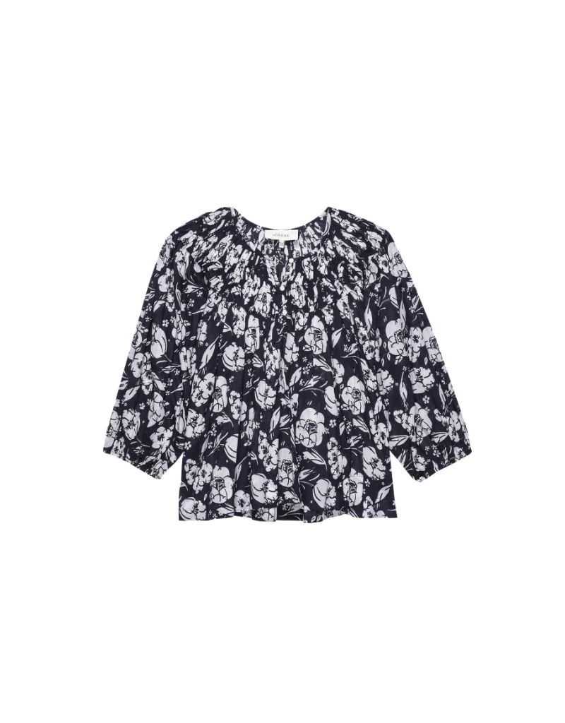 The Great The Swift Top in Navy Whisper Floral | Ambiance