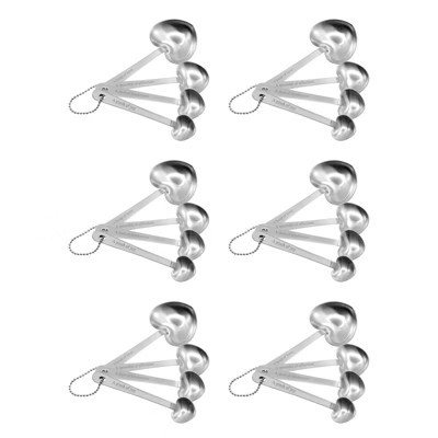 R&M International Heart Shaped Measuring Spoons, Pack of 6 | Target