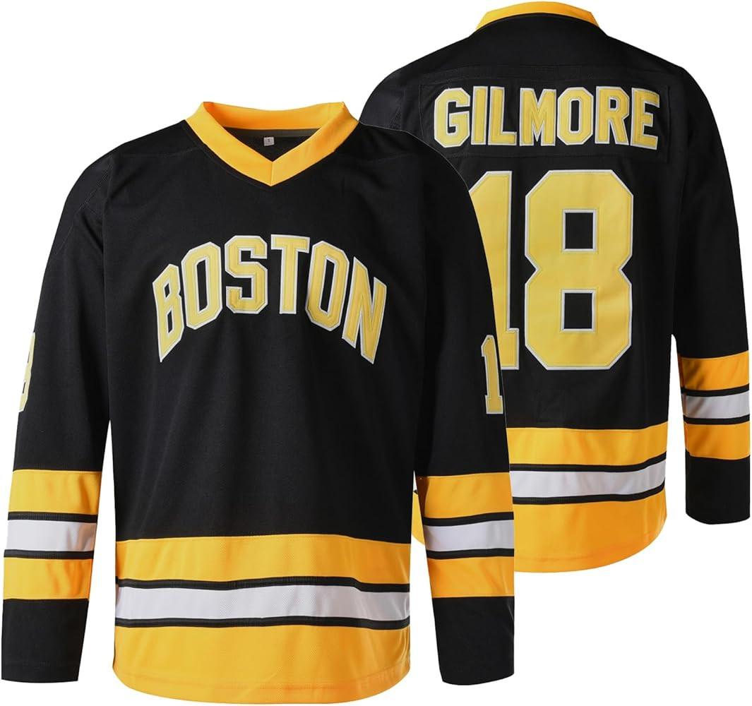 Happy Gilmore #18 ICE Hockey Jersey,Boston Adam Sandler 1996 Movie Stitched Jersey for Men S-XXXL | Amazon (US)