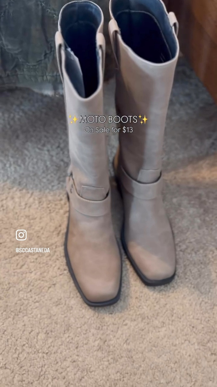 @walmartfashion moto boots that are currently $13! Wide calf options too! 

#LTKWatchNow #LTKShoeCrush #LTKCyberWeek